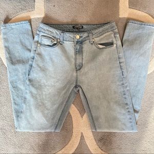 light blue denim jeans